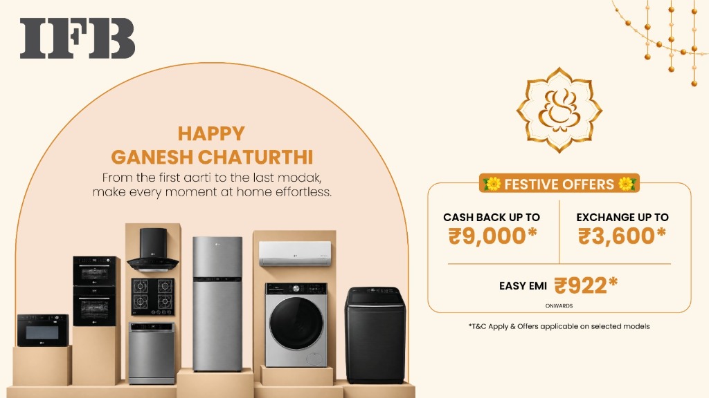 IFB Festive Ganesh Chaturthi Offer Banner at Mundada Corporation